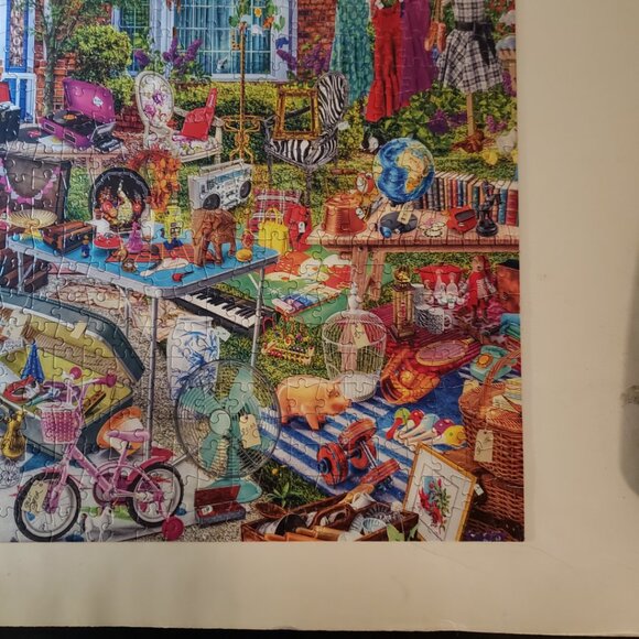 Buffalo Aimee Stewart 1000pc Yard Sale 26x19 Puzzle Game Pre-Assembled - Picture 12 of 13